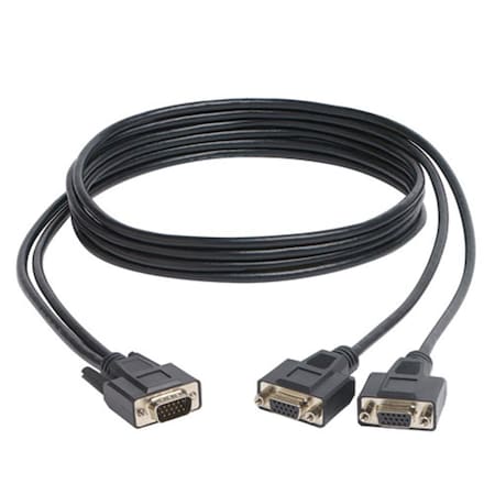Tripp Lite P516-006-HR High Resolution VGA Monitor Y Splitter Cable; 6 ft